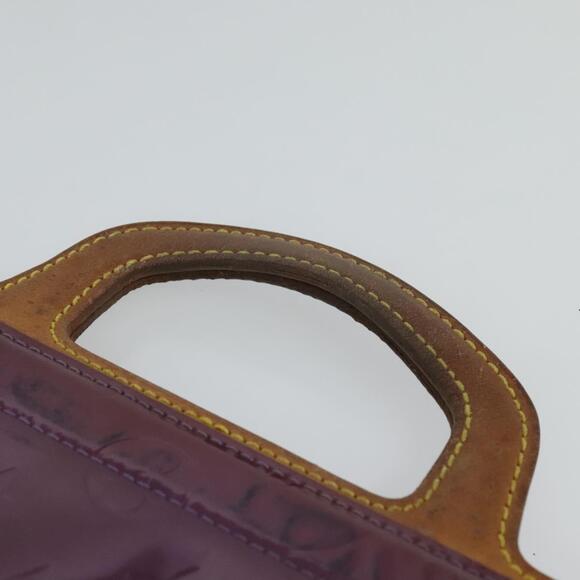 LOUIS VUITTON Monogram Vernis Stanton Tote Bag Purple Viole M91079 - Picture 8 of 12
